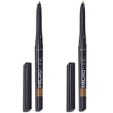 2x TRUE COLOR MICRO FINE EYE BROW DEFINER TWIST UP PENCIL - BLONDE